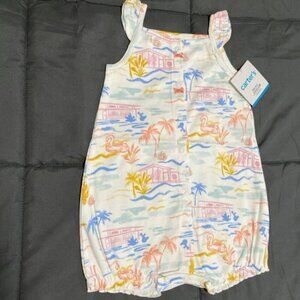 NWT Watercolor Baby Romper